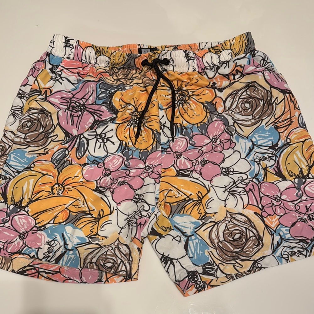 Lira Floral Print Drawstring Shorts